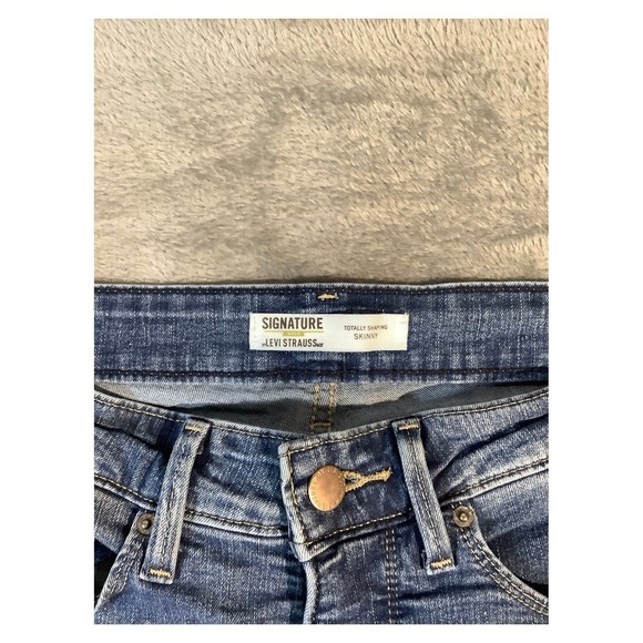 Signature by Levi Strauss Women's Skinny Jeans Blue Size 10 - Picture 2 of 5